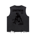 Snow Washed Raw-Hem Tank Top