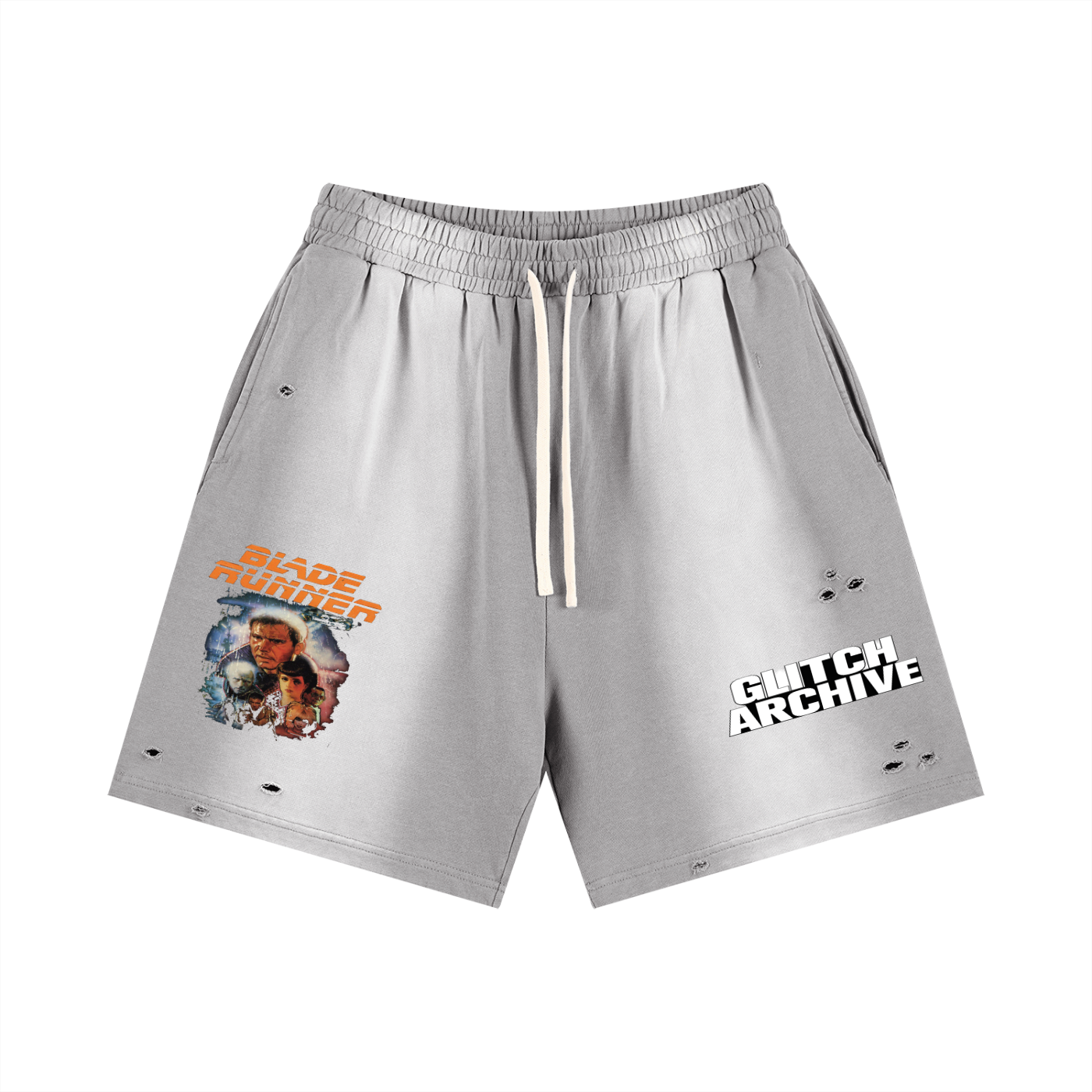 Sun Fade Distressed Shorts